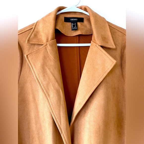 Forever 21 Camel Trench Coat Classic Style - Picture 3 of 9